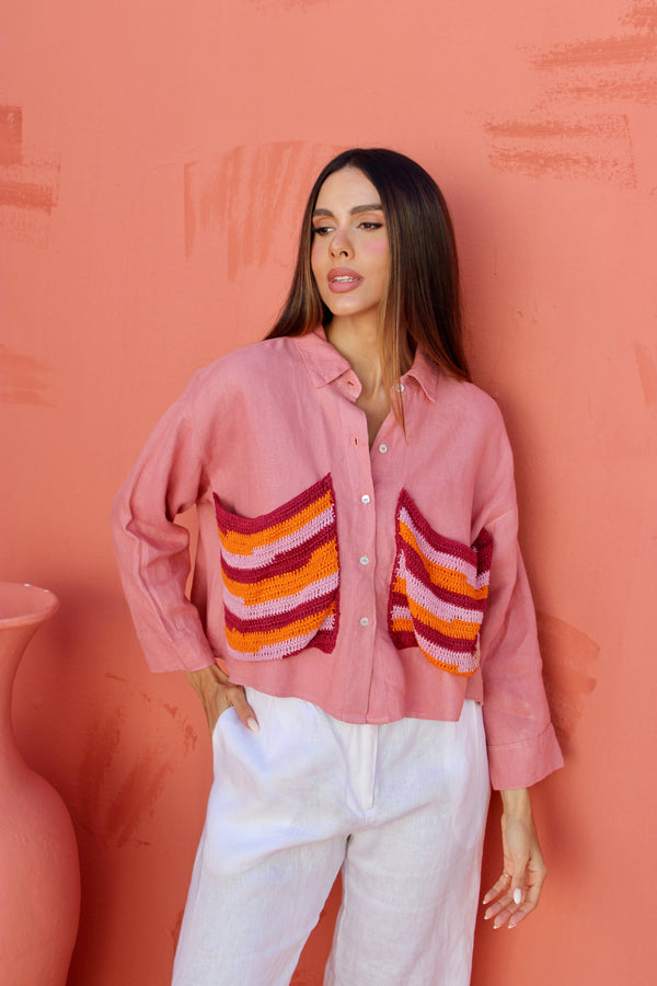 Manga Rosa Blouse